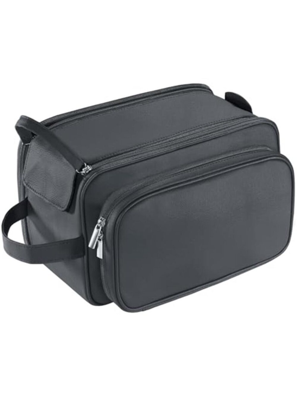 XL Men Toiletry Bag Travel Dopp Kit Water Resistant PU Leather Shaving Organizer